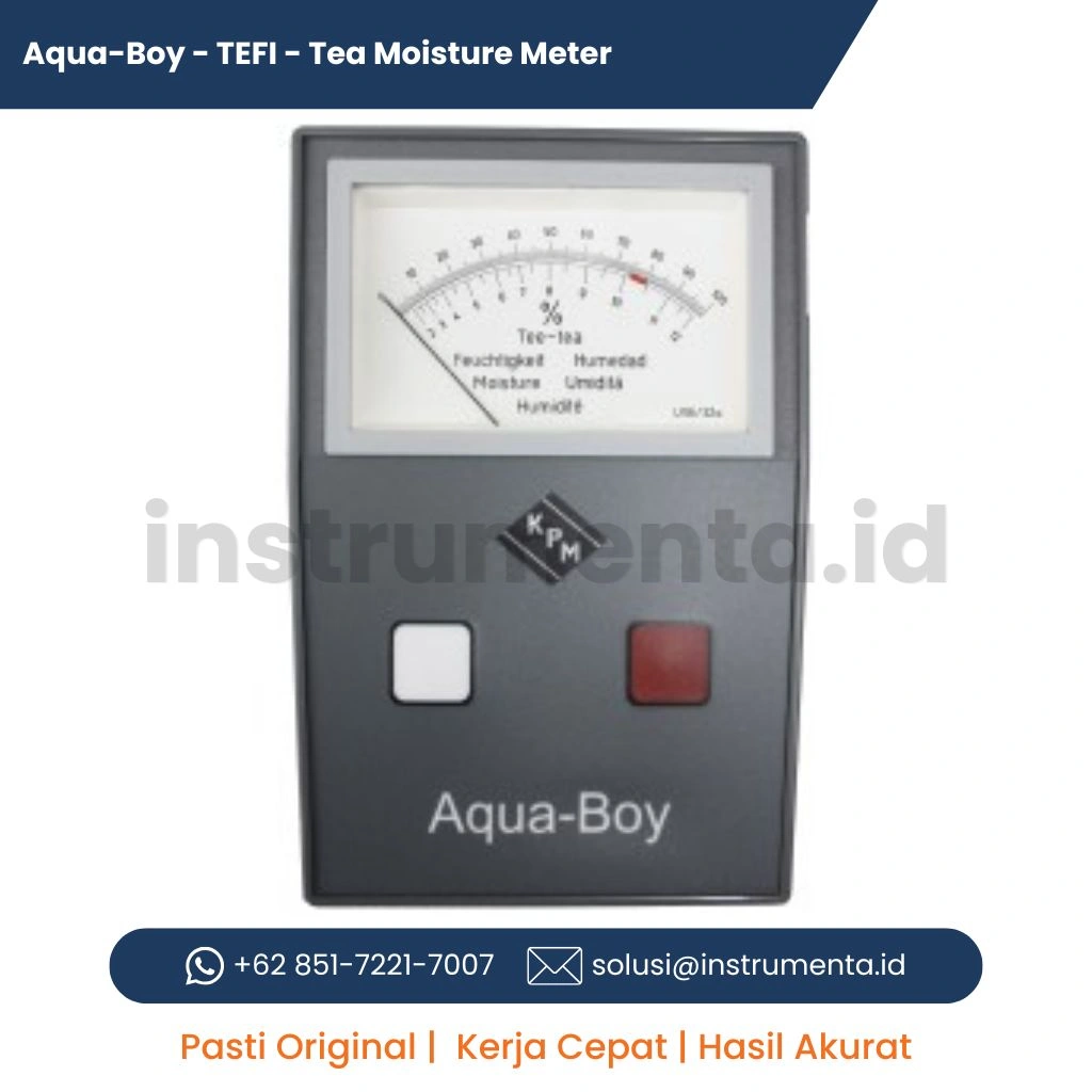 Distributor Aqua-Boy TEFI Tea Moisture Meter Alat Ukur Kadar Air Teh Portable untuk Industri Tea Processing dan Quality Control
